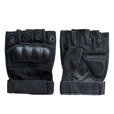 Zewnętrzne rękawice taktyczne z pół palcami dla ochrony bezpieczeństwa